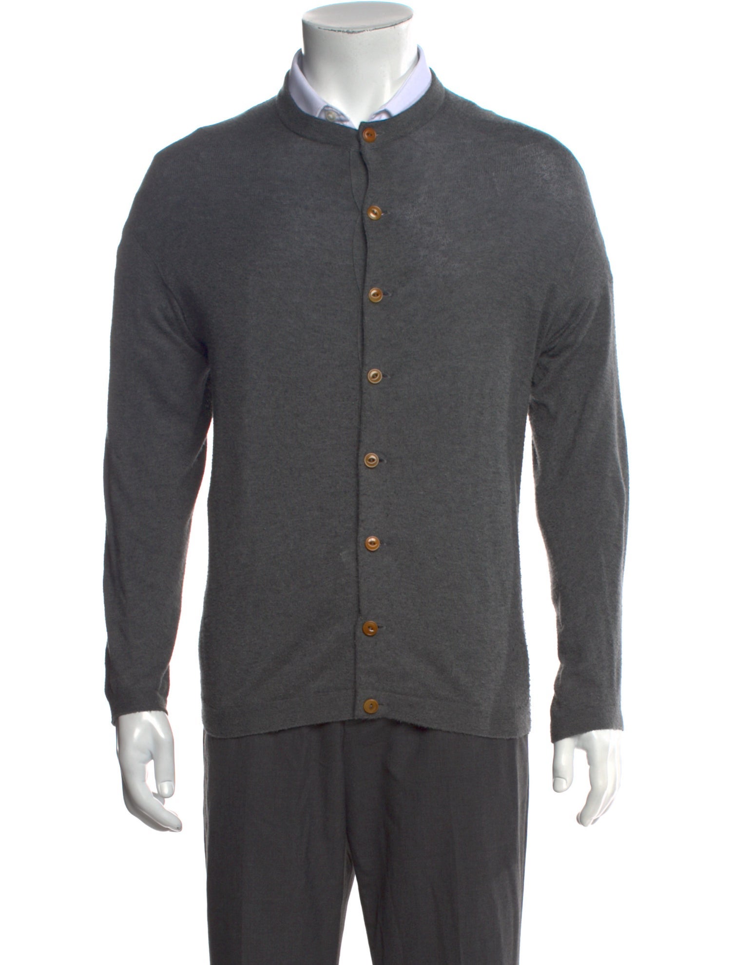 45rpm Mock Neck Long Sleeve Cardigan