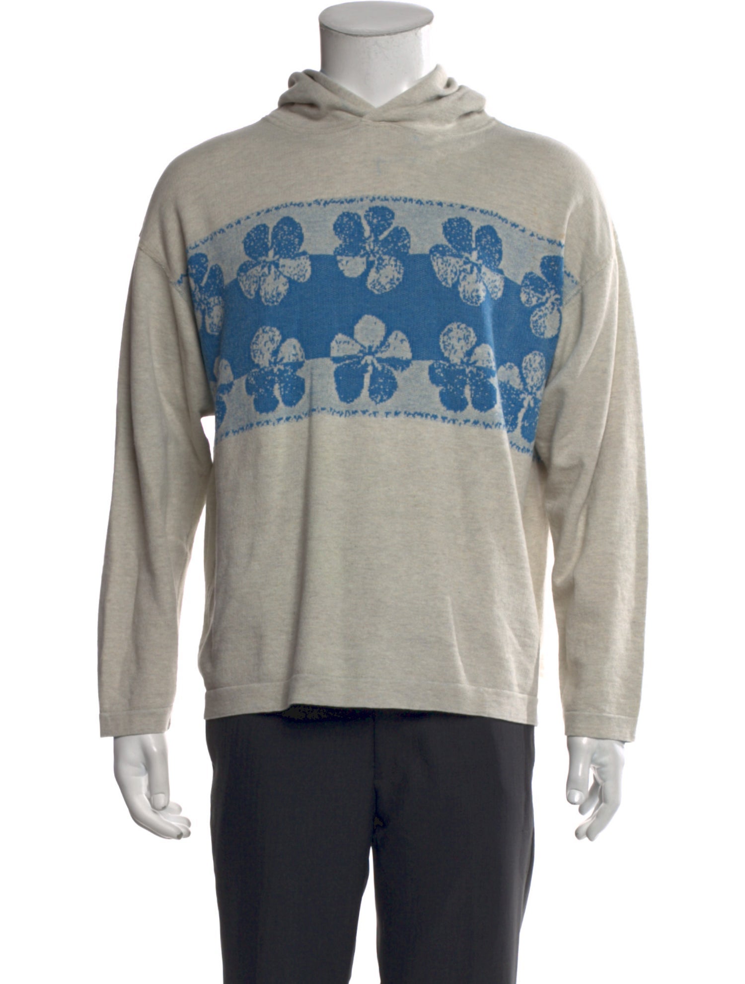 45rpm Graphic Print Crew Neck Hoodie