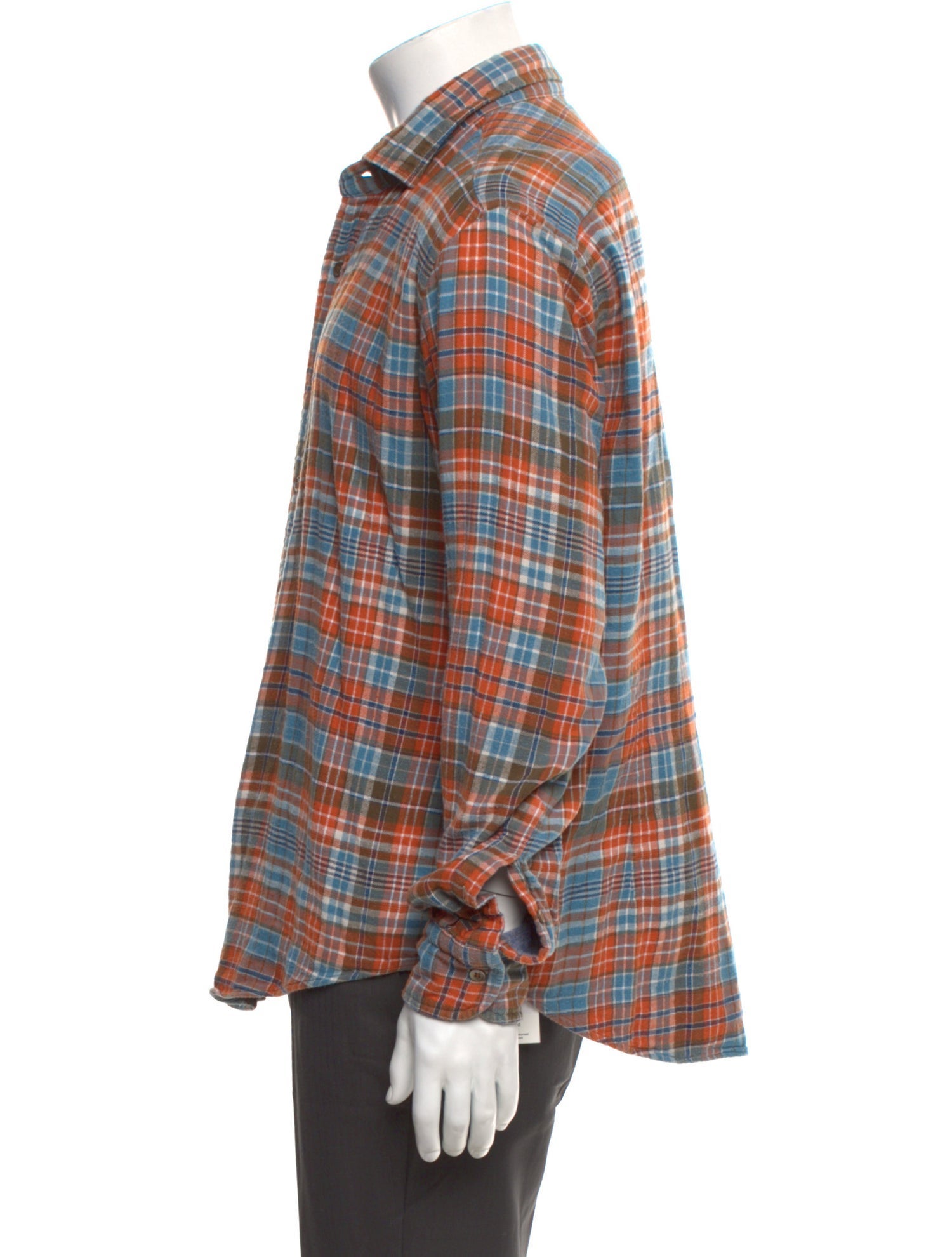 45rpm Plaid Print Long Sleeve Shirt