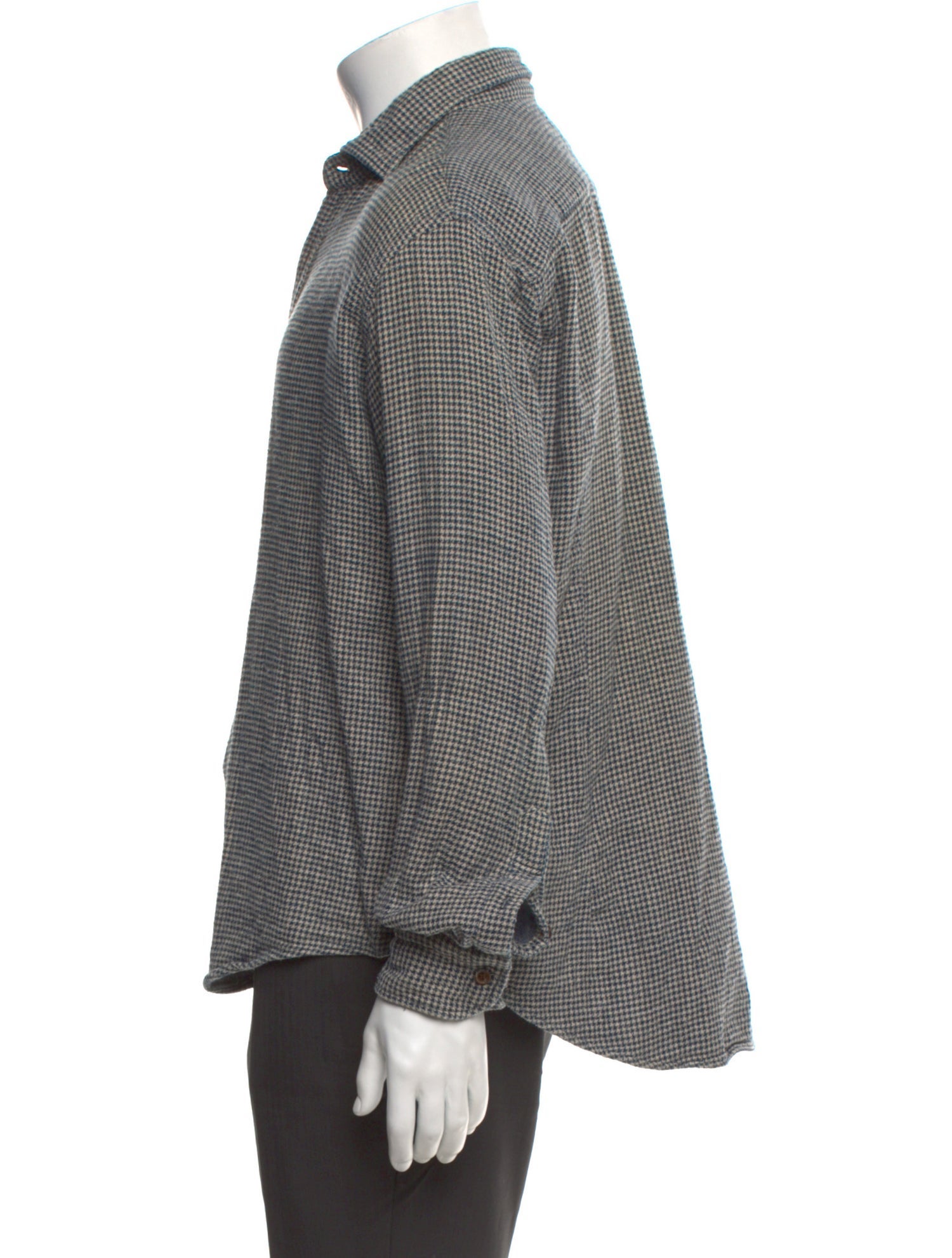 45rpm Houndstooth Print Long Sleeve Shirt