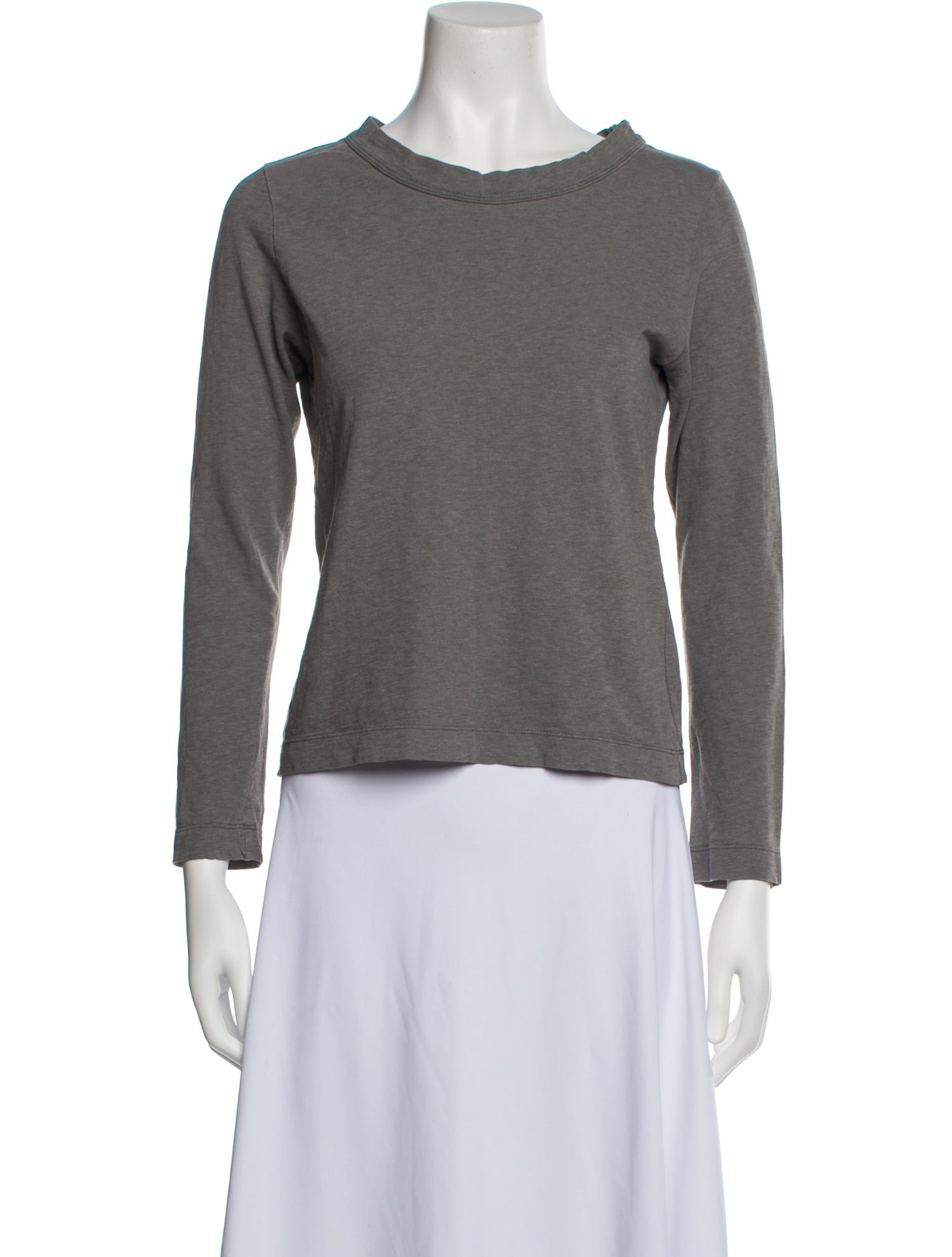 45R Bateau Neckline Long Sleeve T-Shirt