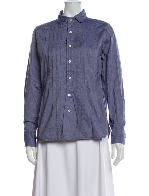 45R Long Sleeve Button-Up Top