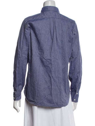 45R Long Sleeve Button-Up Top