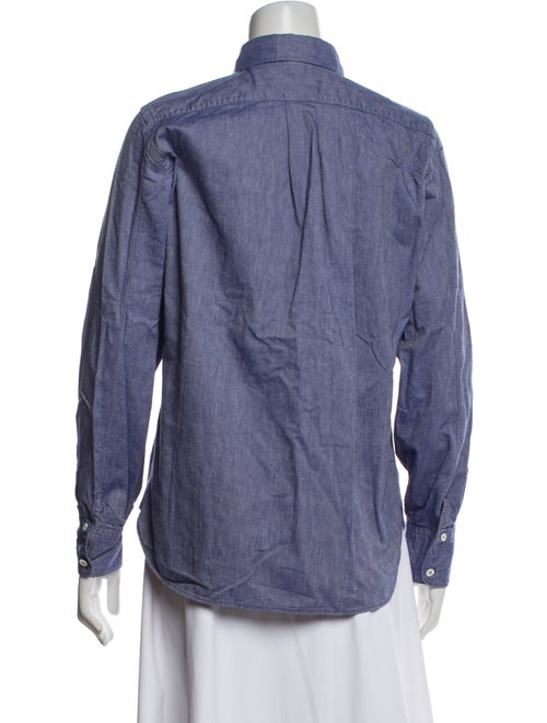 45R Long Sleeve Button-Up Top