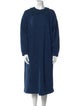 45R Crew Neck Midi Length Dress