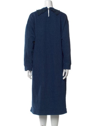 45R Crew Neck Midi Length Dress