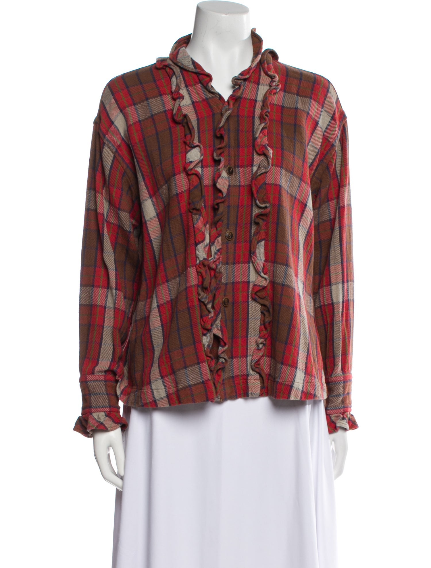 45R Plaid Print Jacket