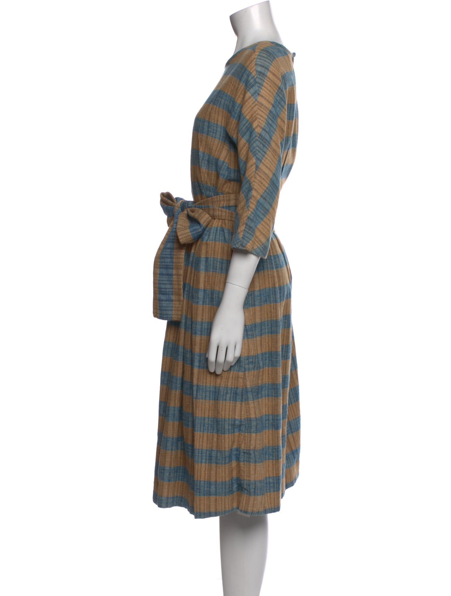 45rpm Striped Midi Length Dress