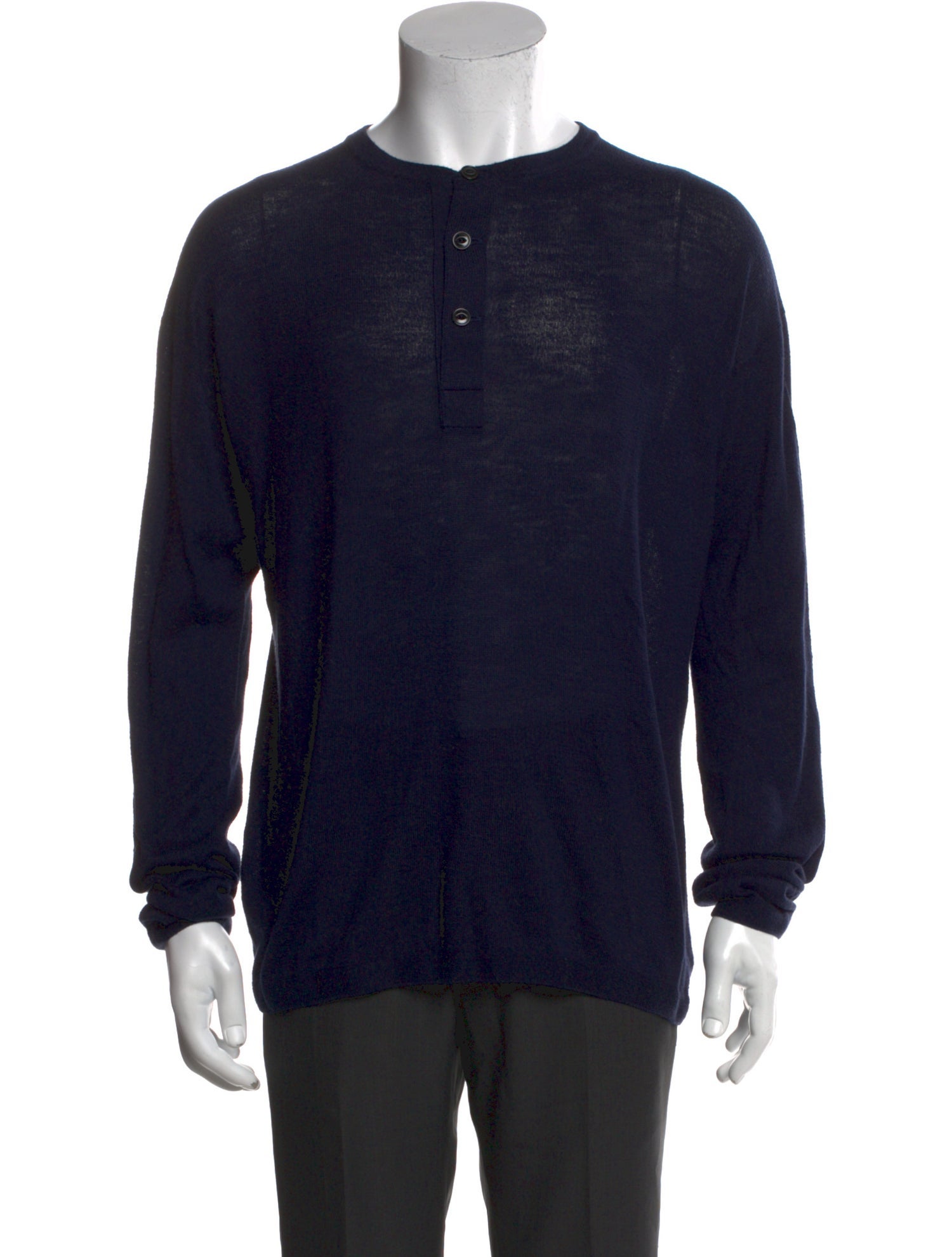 45R Crew Neck Long Sleeve Polo Sweater