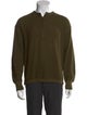 45R Wool Mock Neck Polo Sweater