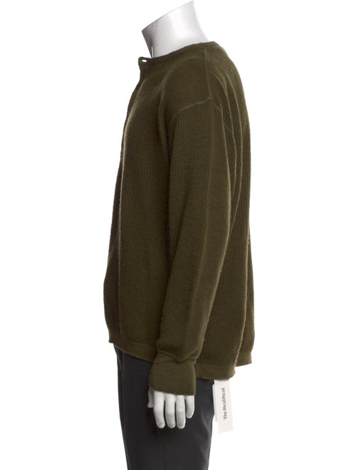 45R Wool Mock Neck Polo Sweater