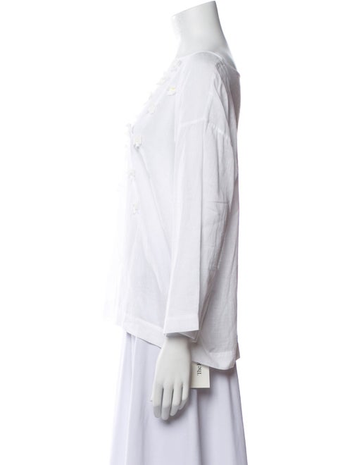 45R Bateau Neckline Three-Quarter Sleeve Top