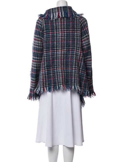 45R Wool Plaid Print Jacket