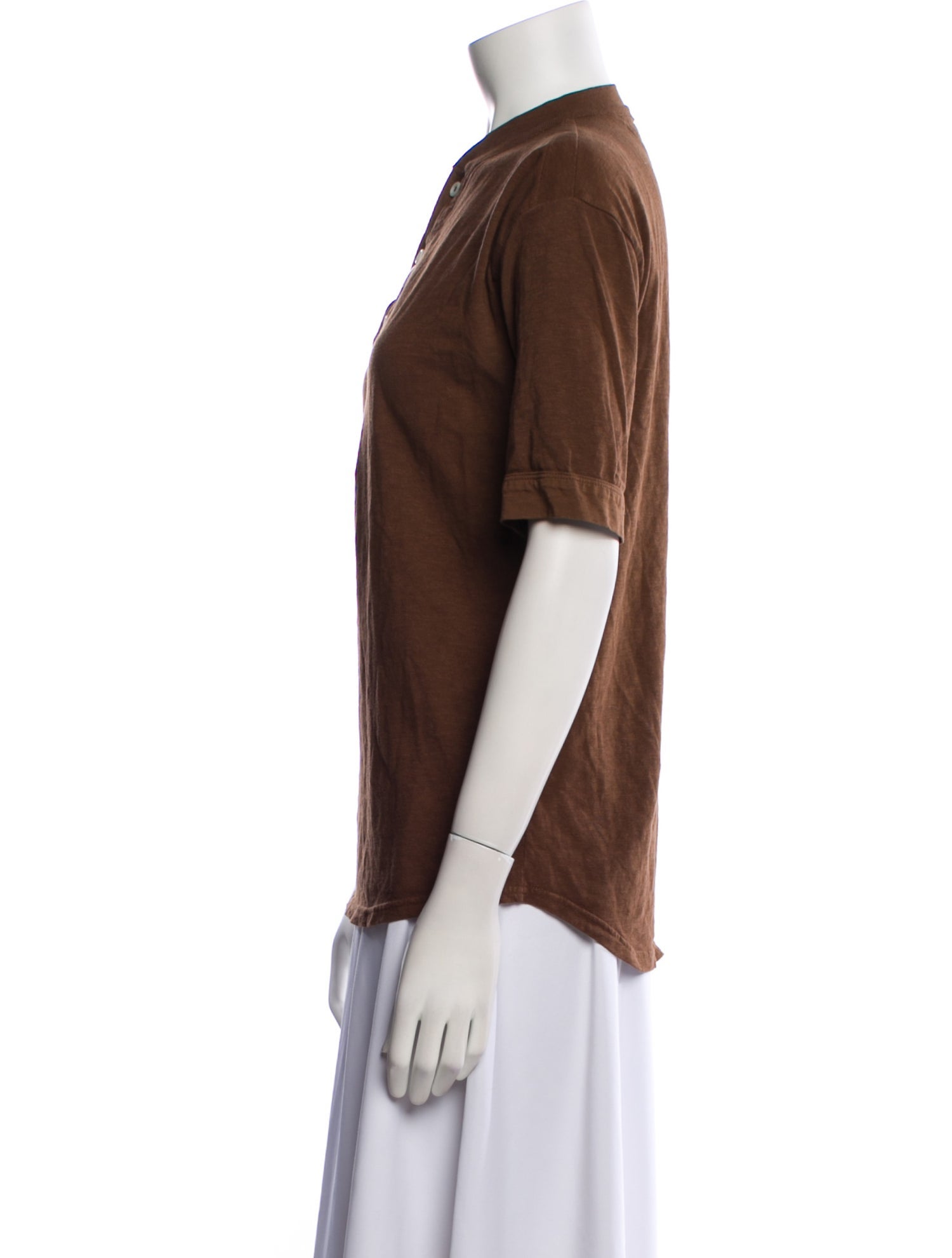 45R Mock Neck Short Sleeve Polo