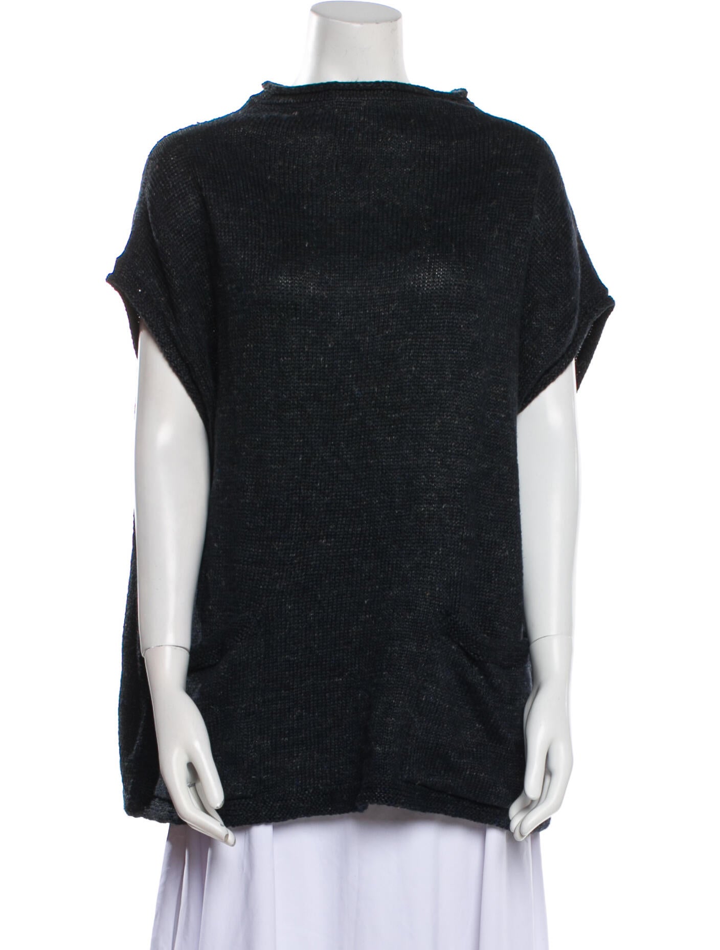 45R Linen Bateau Neckline Sweater