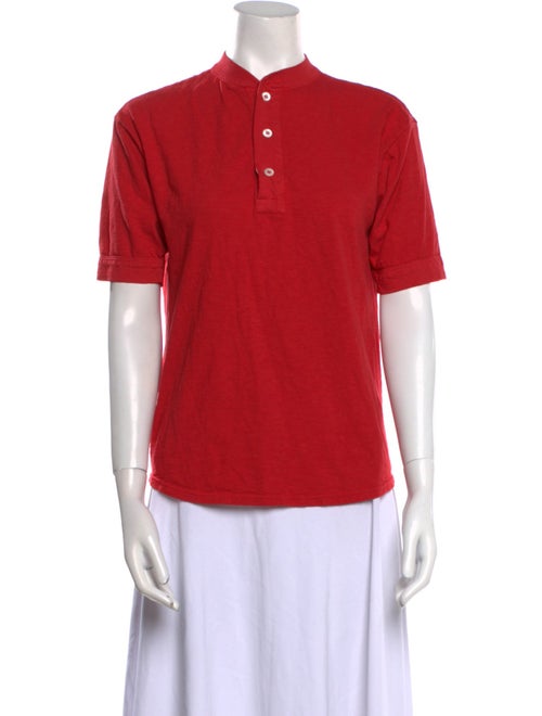 45R Mock Neck Short Sleeve Polo