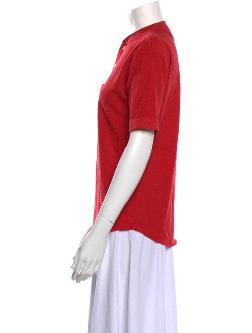 45R Mock Neck Short Sleeve Polo