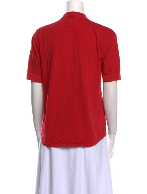 45R Mock Neck Short Sleeve Polo