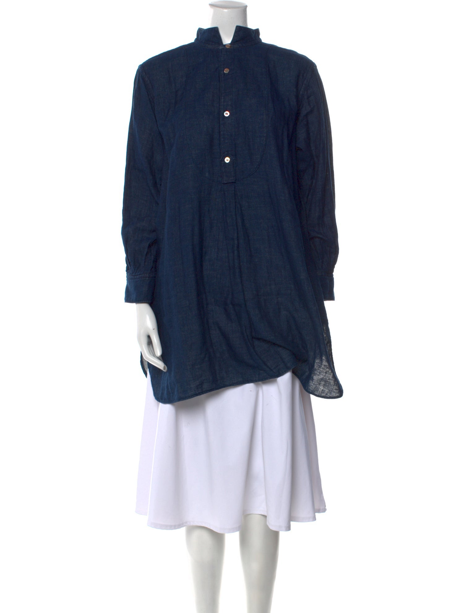 45R Mock Neck Long Sleeve Tunic