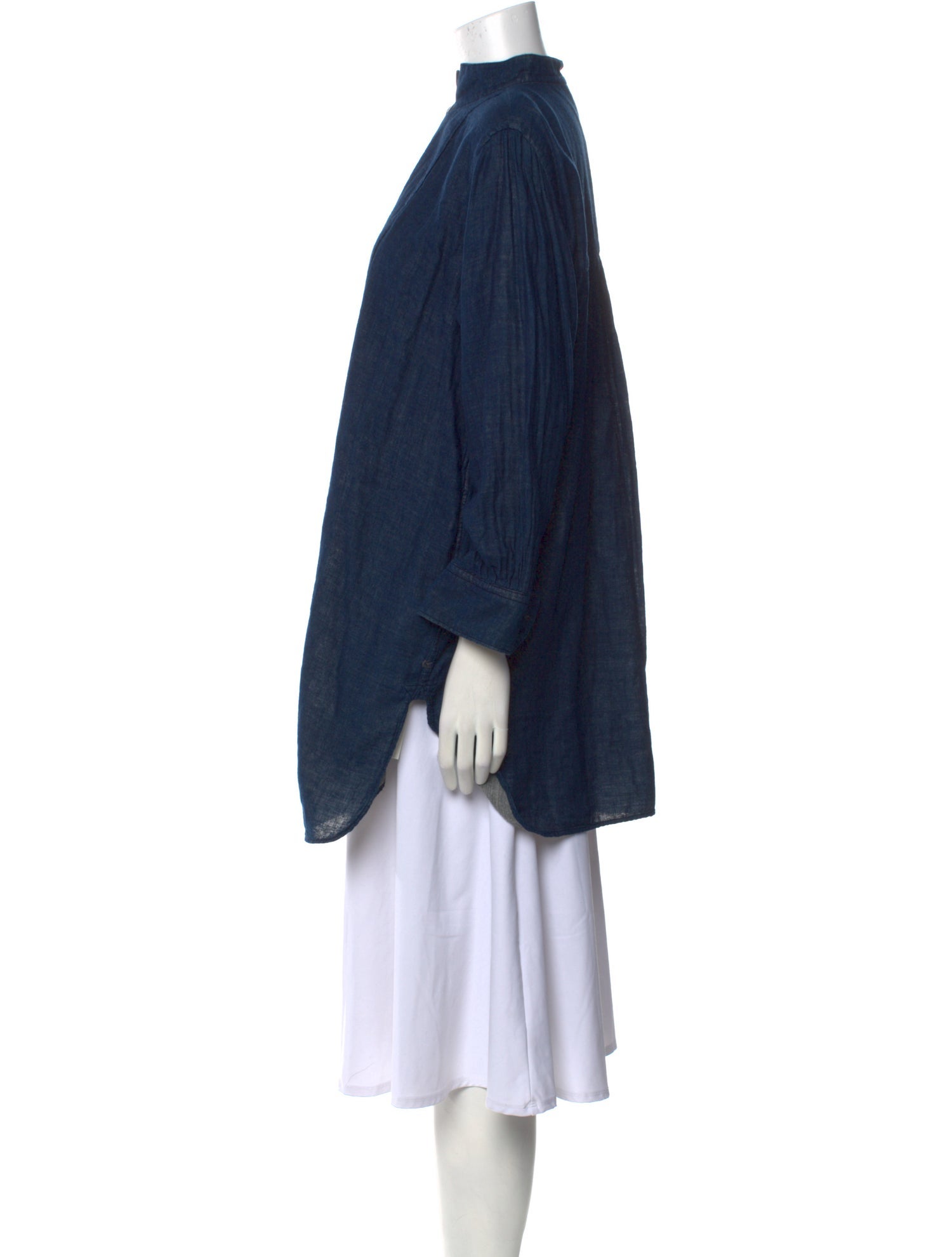 45R Mock Neck Long Sleeve Tunic