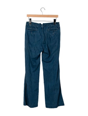 45R Mid-Rise Wide Leg Jeans
