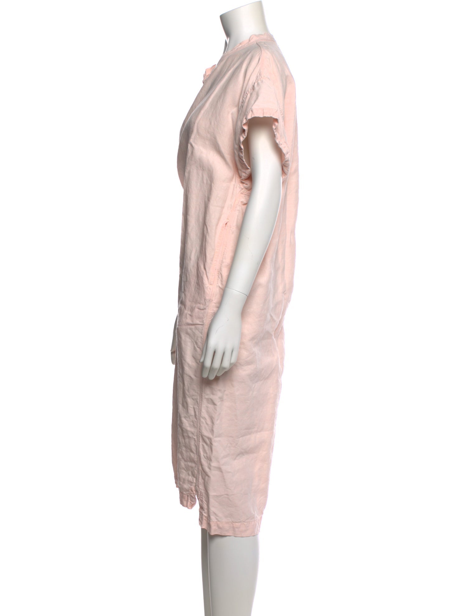 45R Linen Midi Length Dress