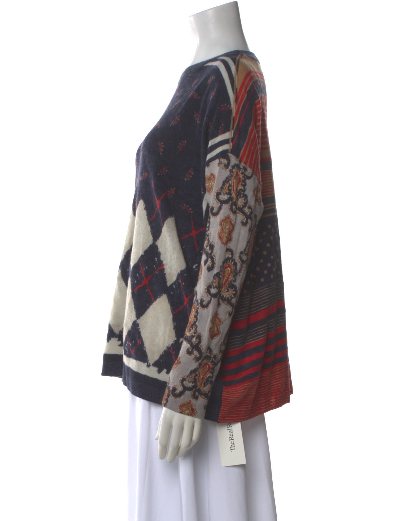 45R Wool Printed Sweater