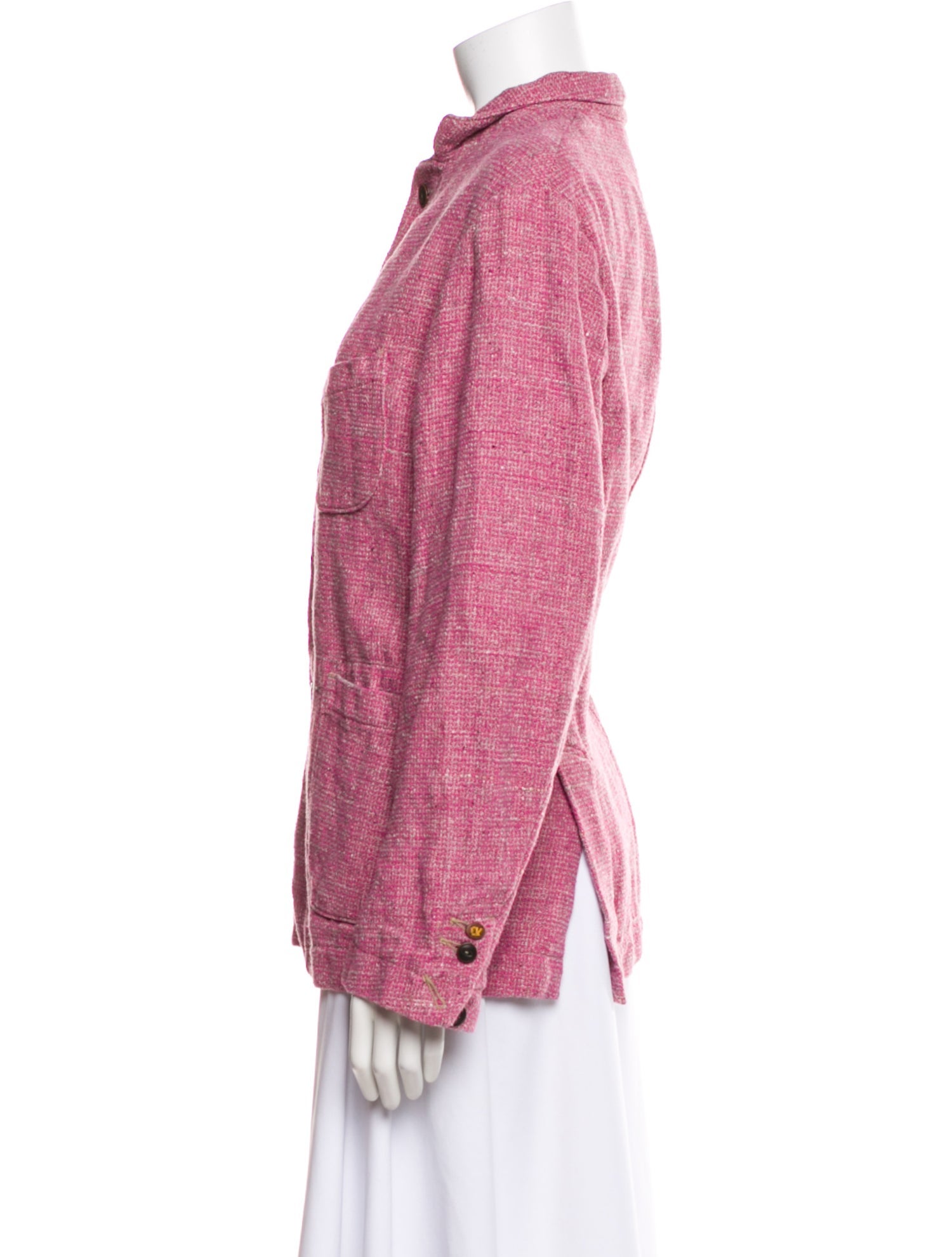 45R Linen Tweed Pattern Jacket