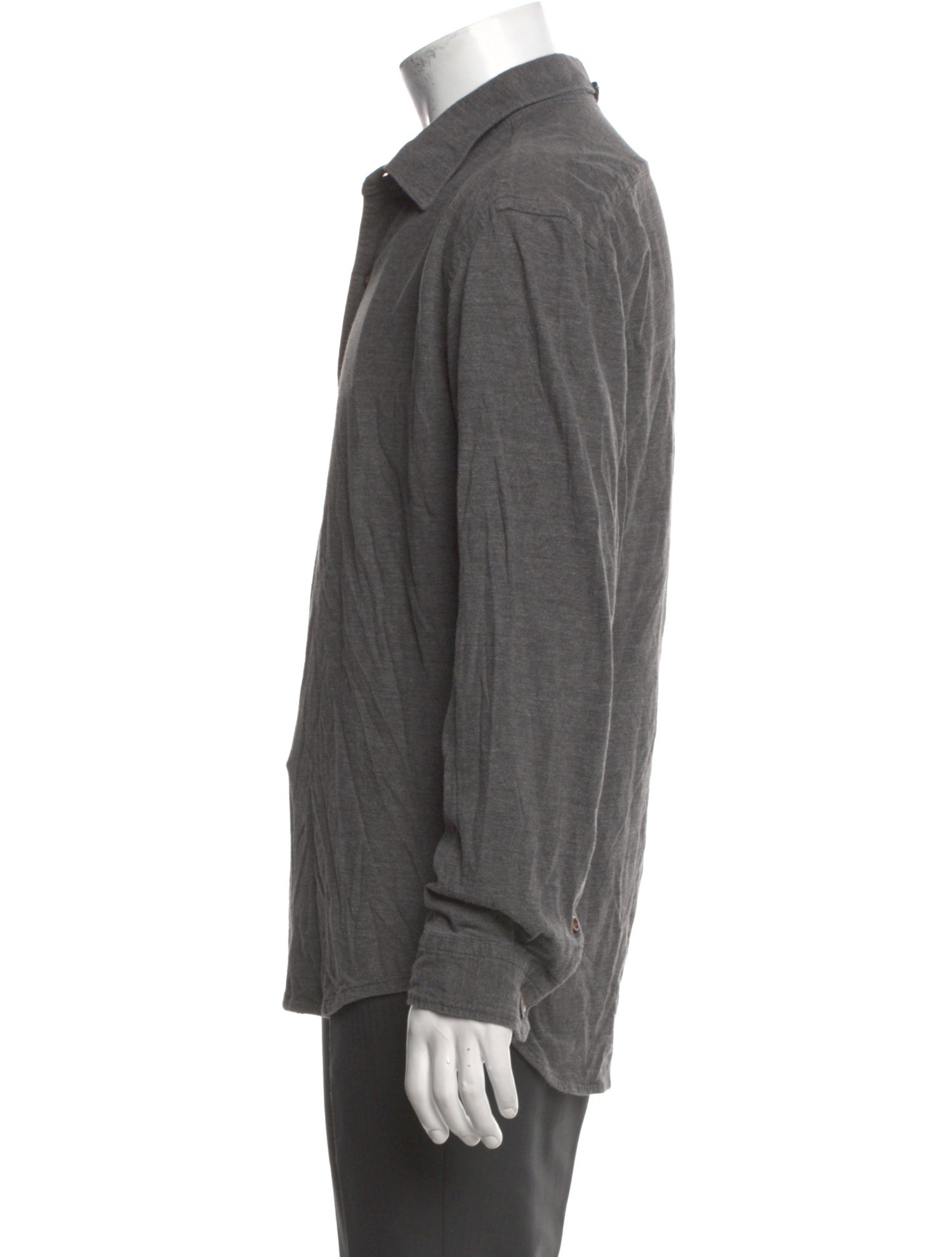 45R Collar Long Sleeve Polo Shirt