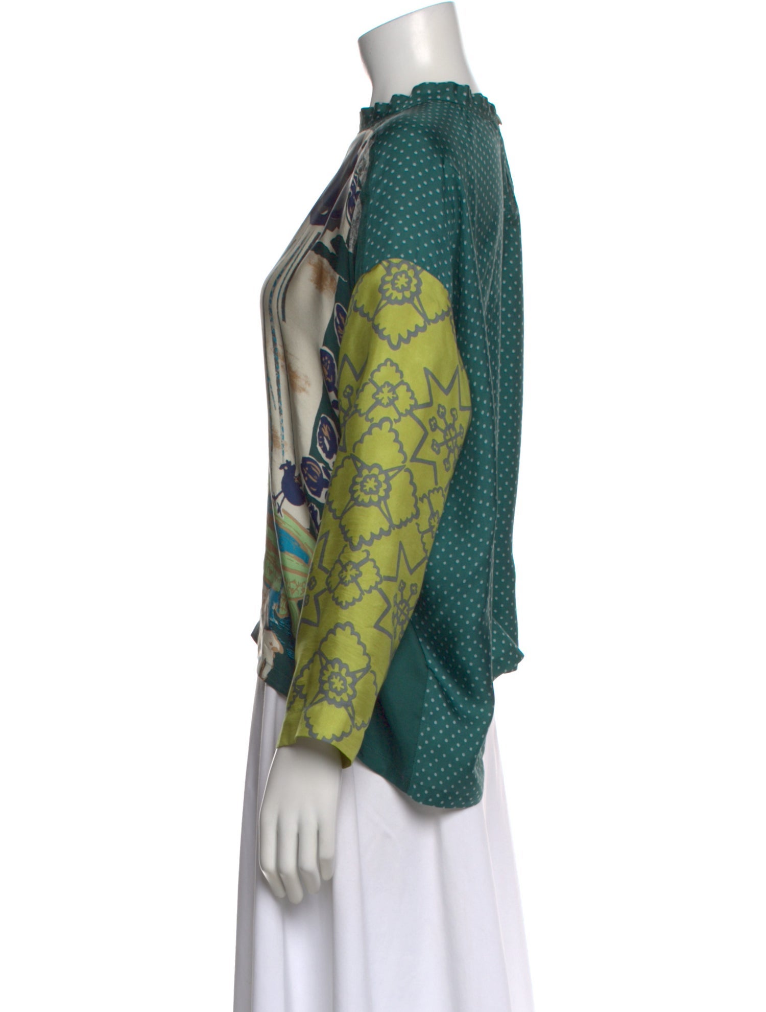 45R Silk Printed Top