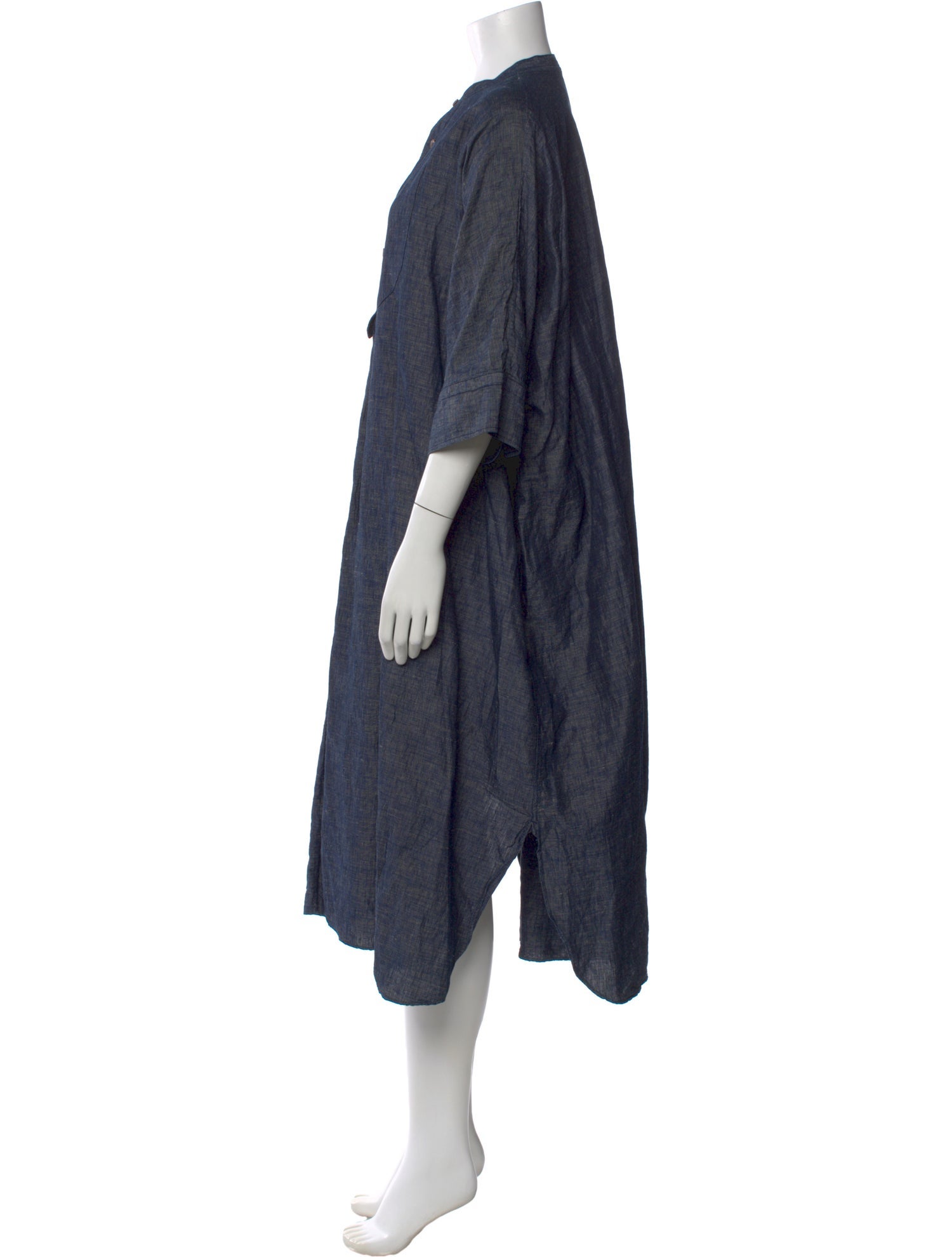 45R Mock Neck Midi Length Dress