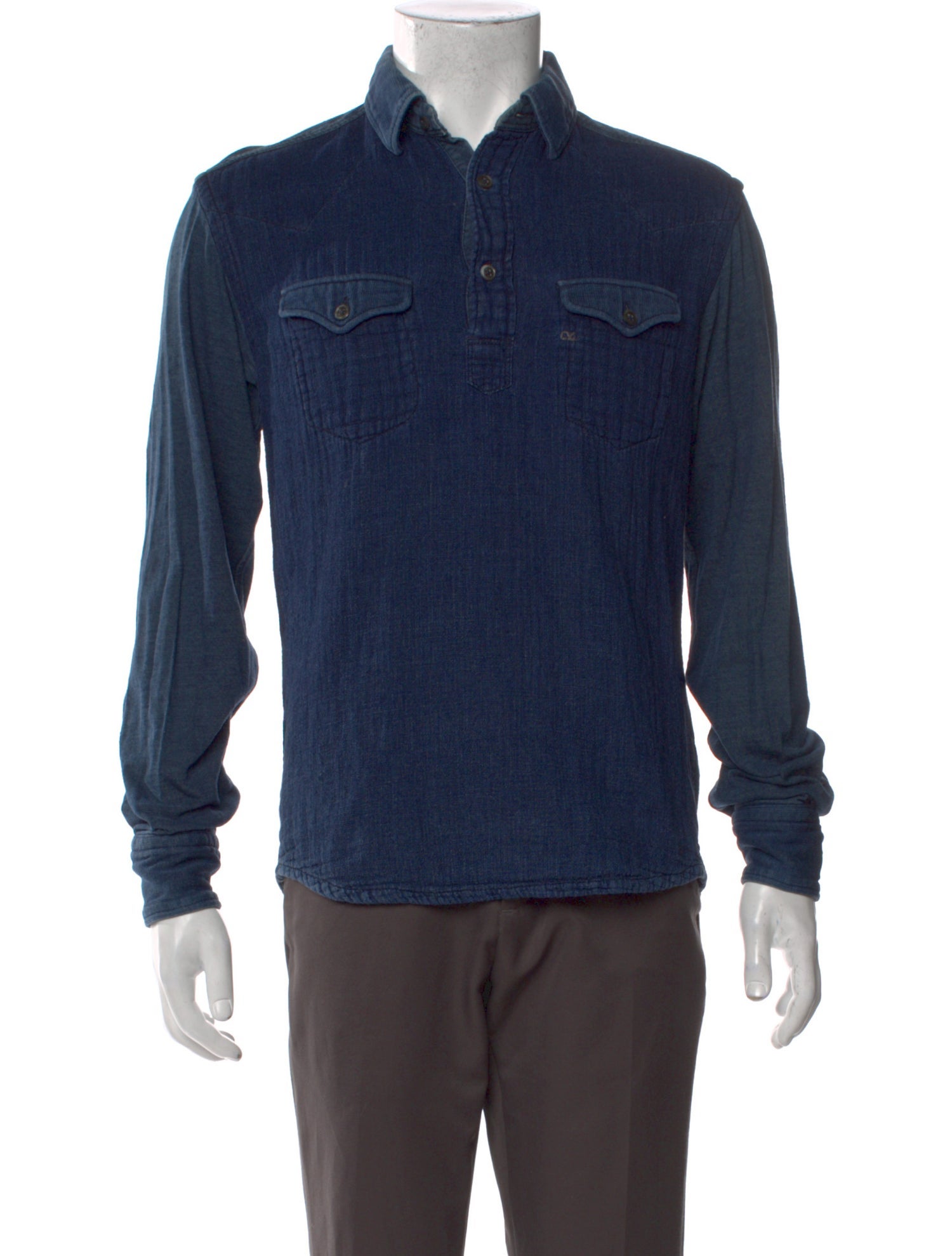 45R Long Sleeve Denim Shirt