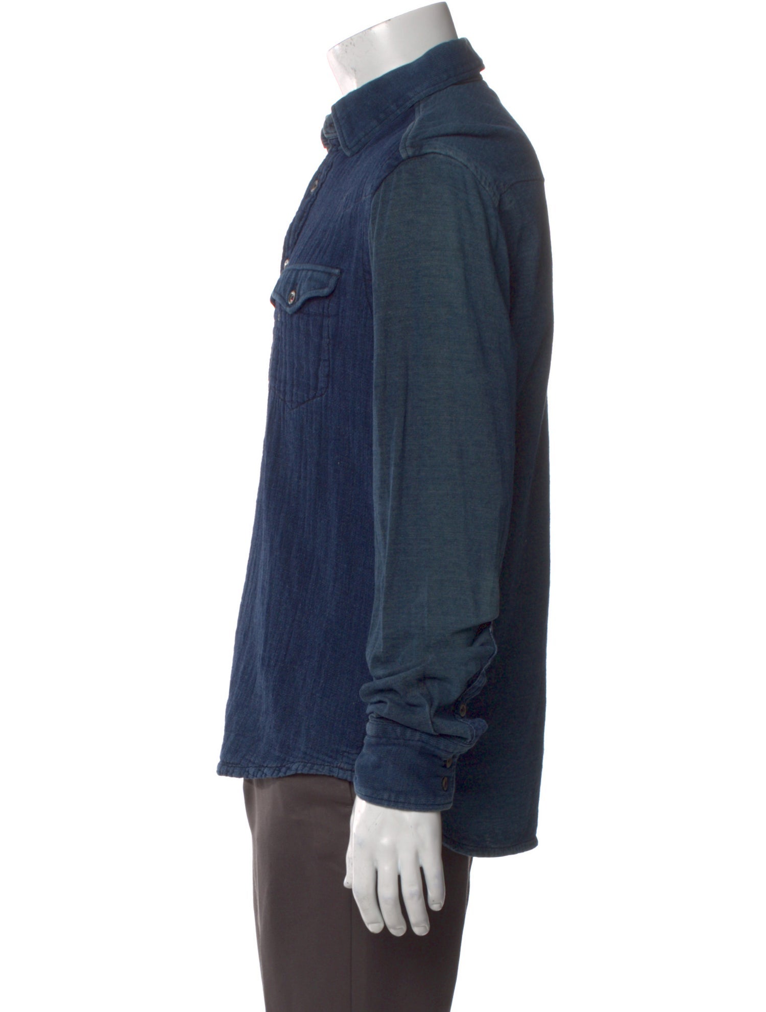 45R Long Sleeve Denim Shirt