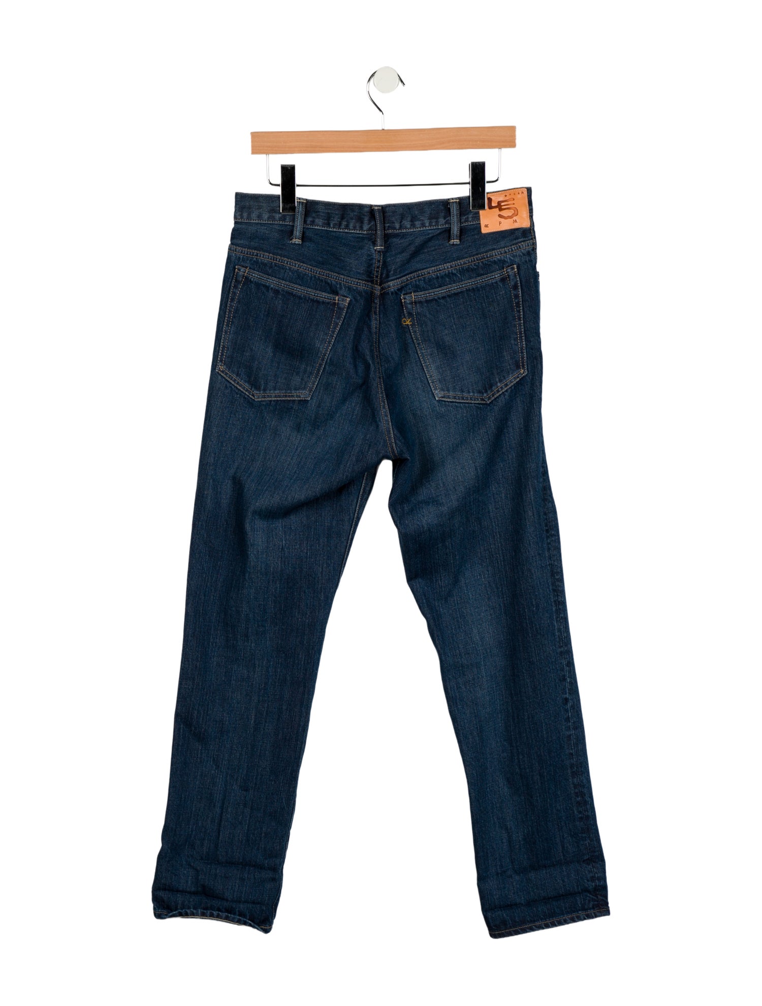 45R Mid-Rise Straight Leg Jeans