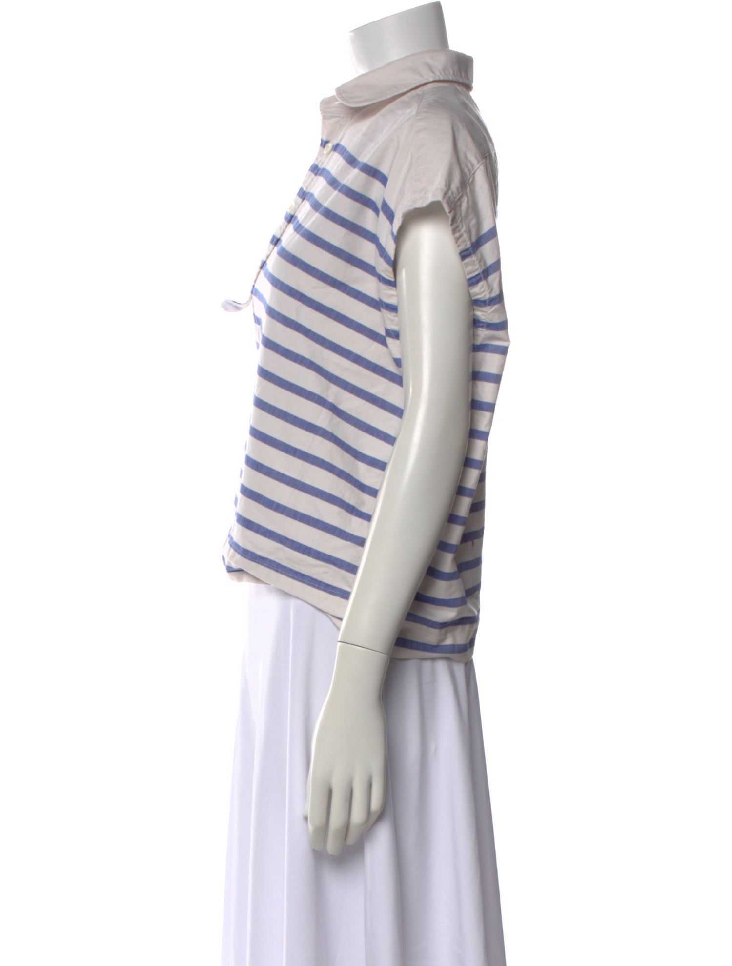 45R Striped Short Sleeve Polo