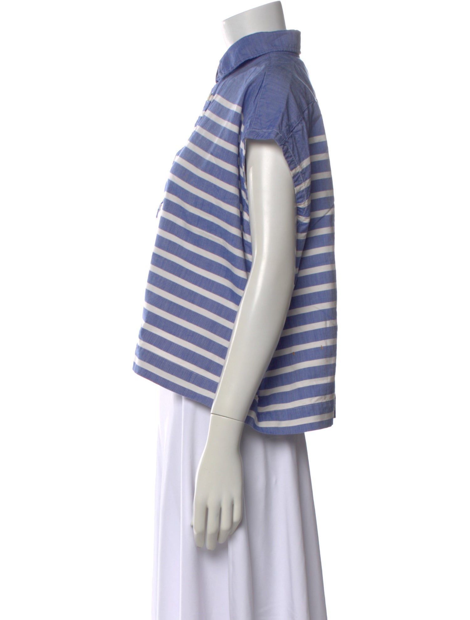 45R Striped Short Sleeve Polo
