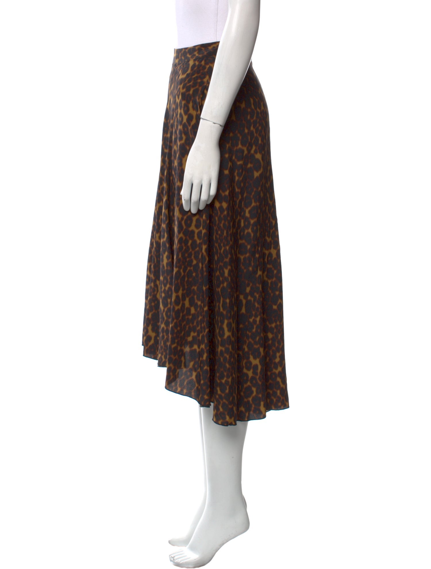 Masscob Silk Midi Length Skirt