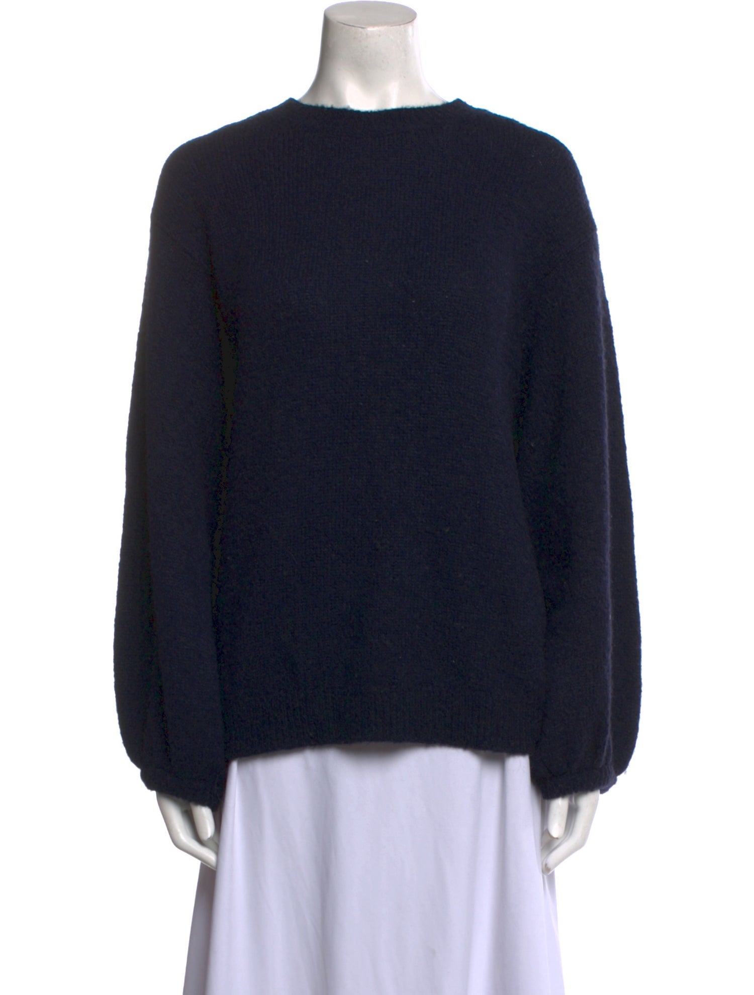 Masscob Merino Wool Bateau Neckline Sweater