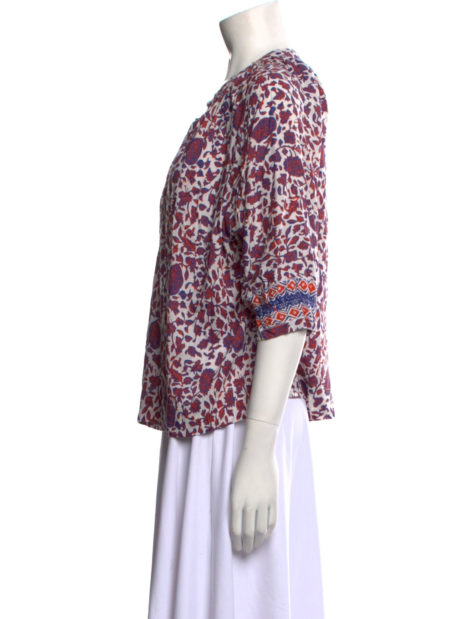 Masscob Silk Printed Blouse
