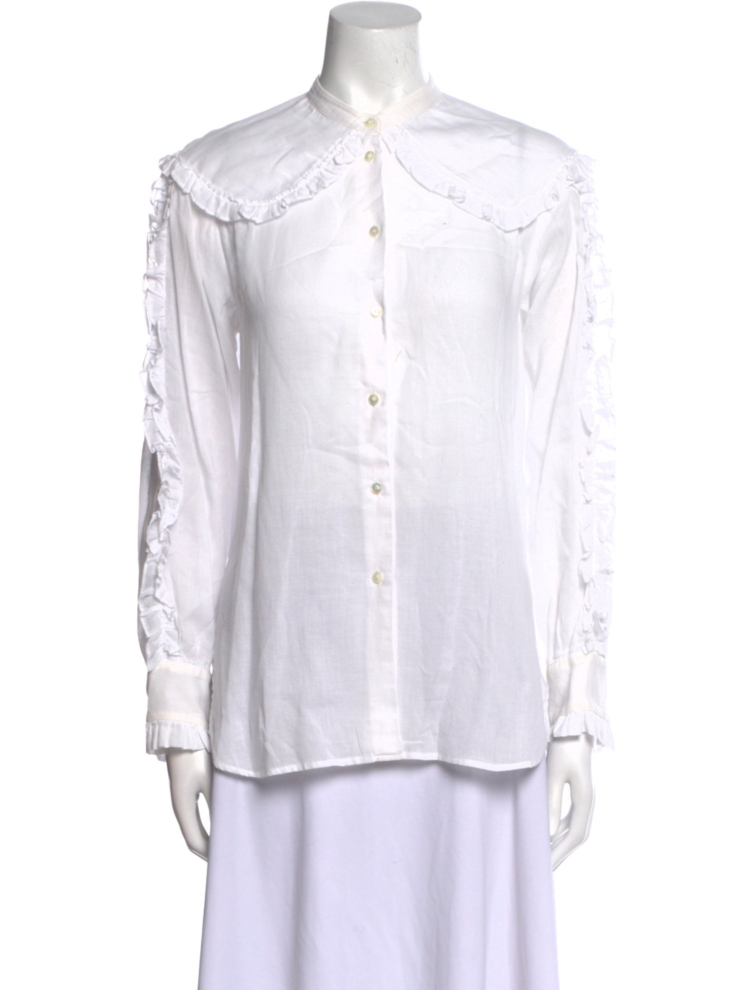 Masscob Long Sleeve Button-Up Top