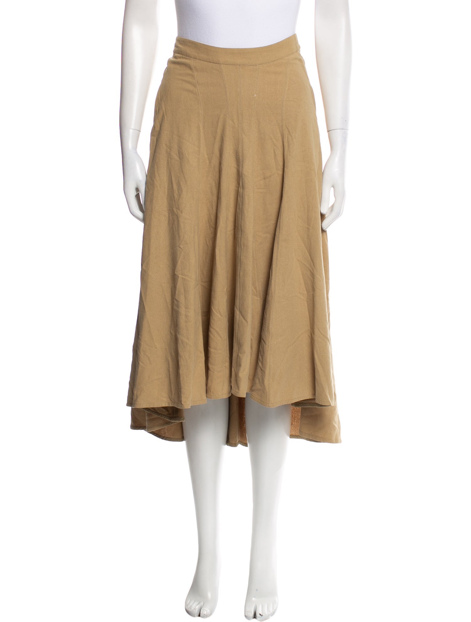 Masscob Silk Midi Length Skirt