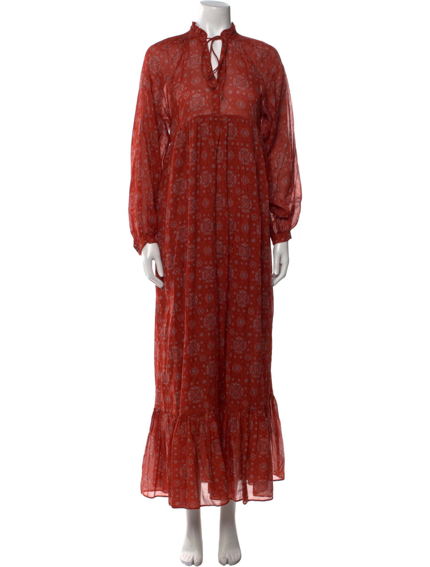 Masscob Paisley Print Long Dress
