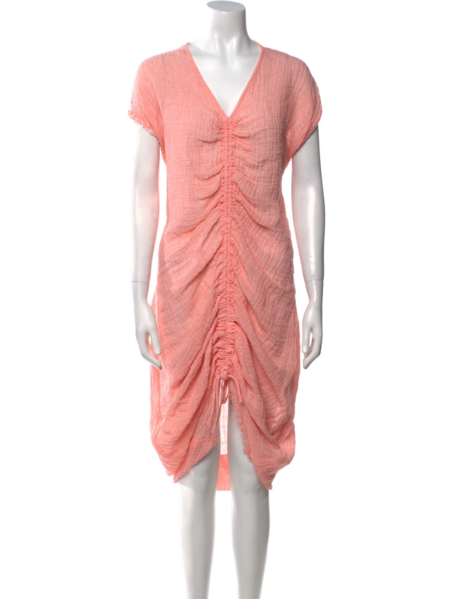 Masscob V-Neck Midi Length Dress