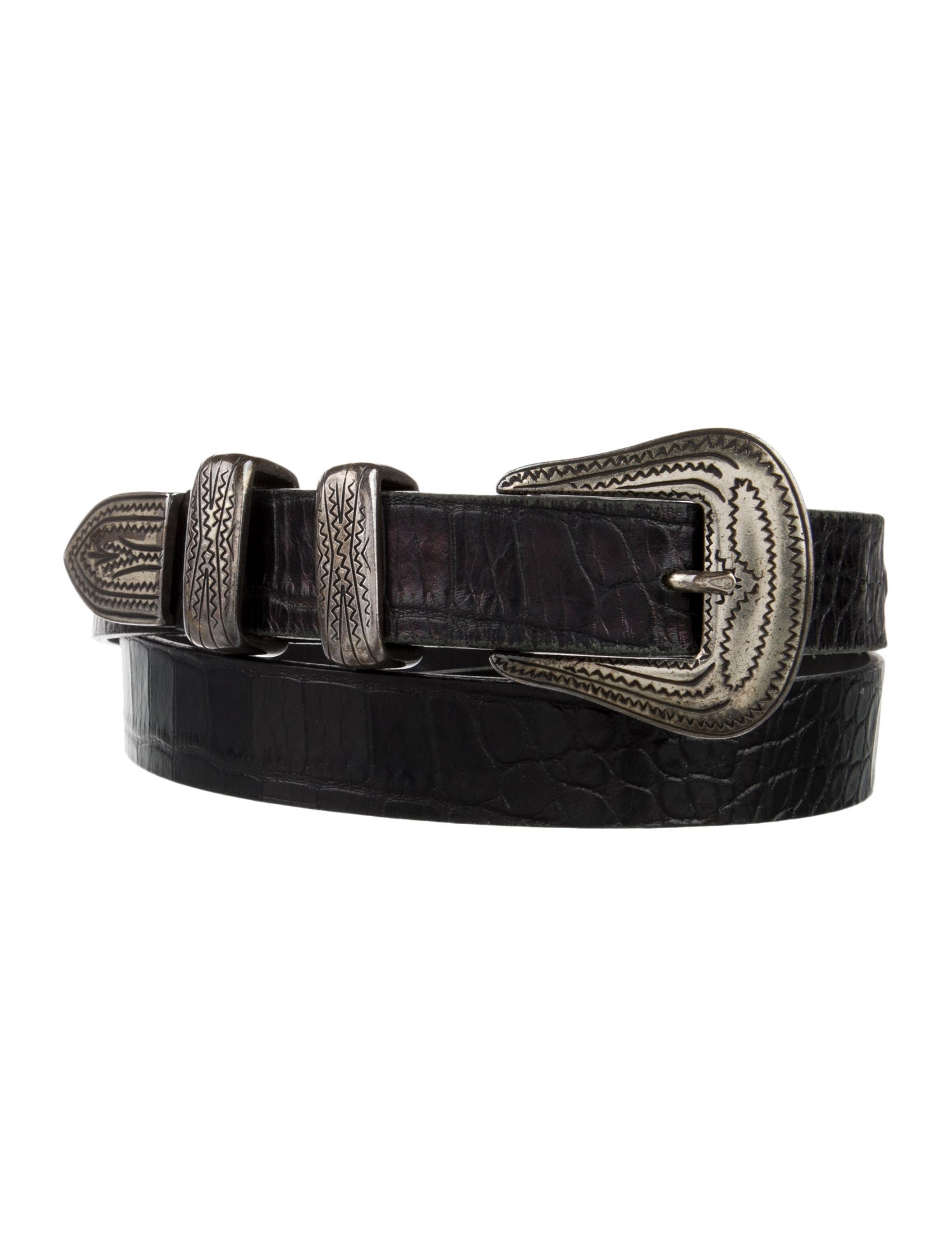 Masscob Skinny Leather Belt