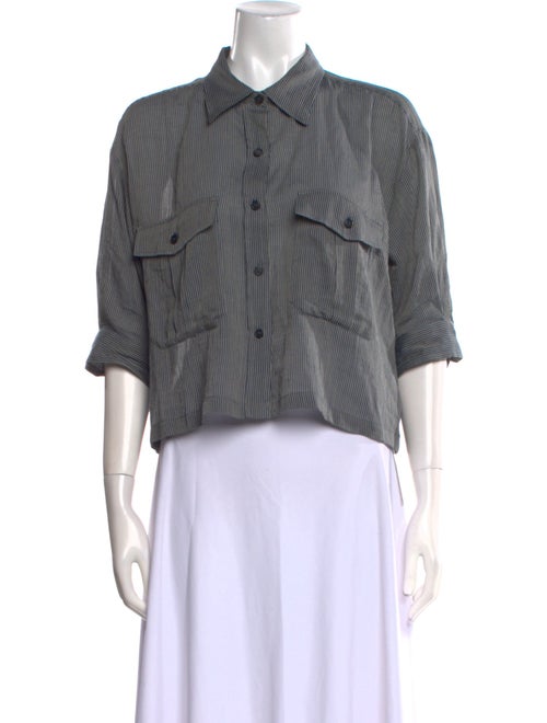 Masscob Three-Quarter Sleeve Crop Top