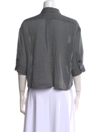 Masscob Three-Quarter Sleeve Crop Top