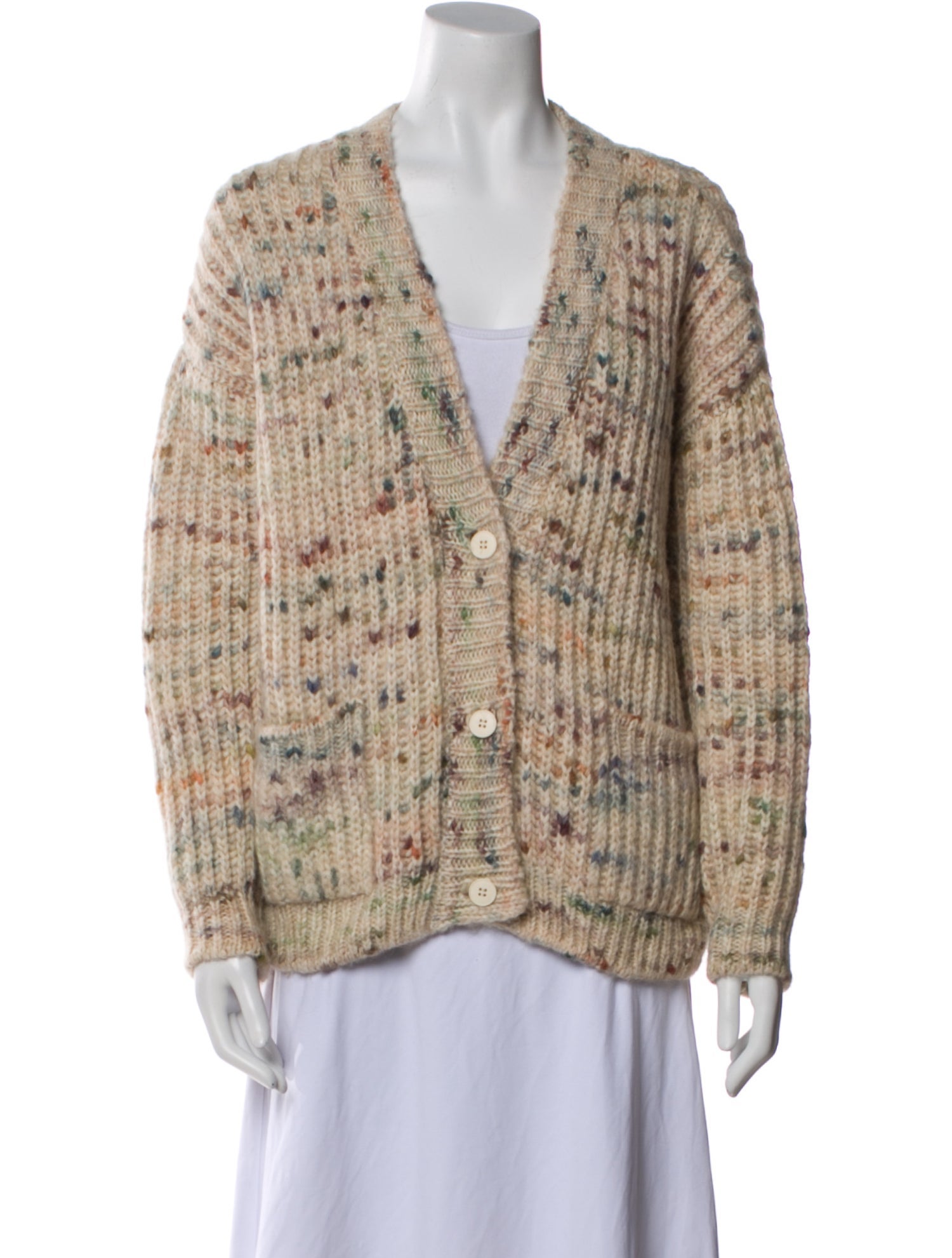 Masscob Printed V-Neck Sweater