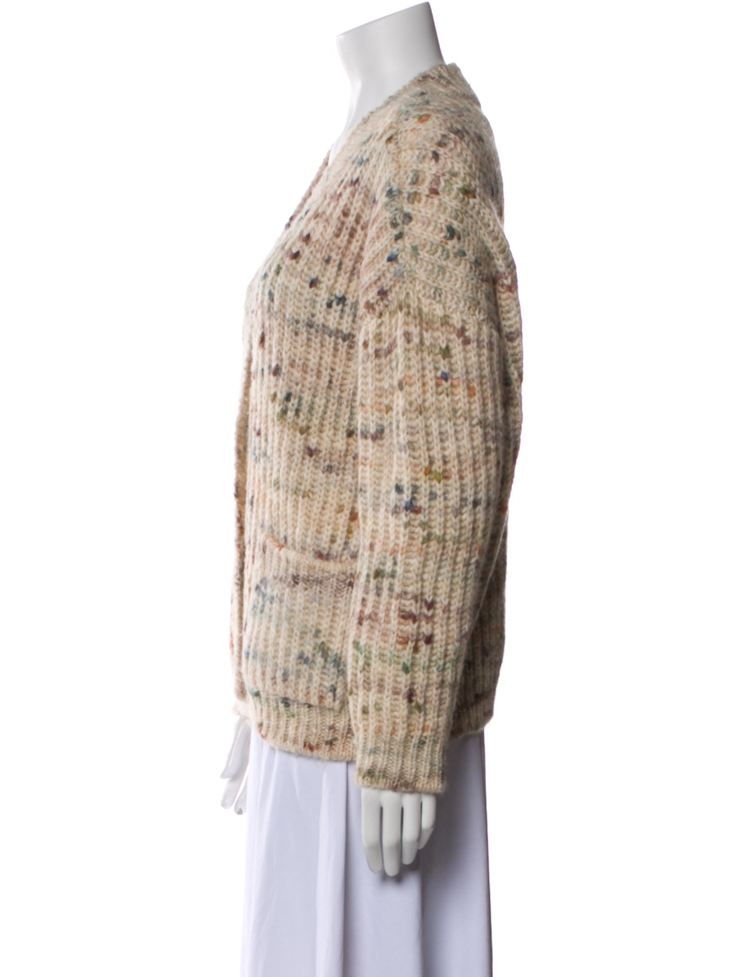 Masscob Printed V-Neck Sweater