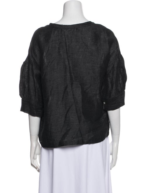 Masscob Silk V-Neck Crop Top