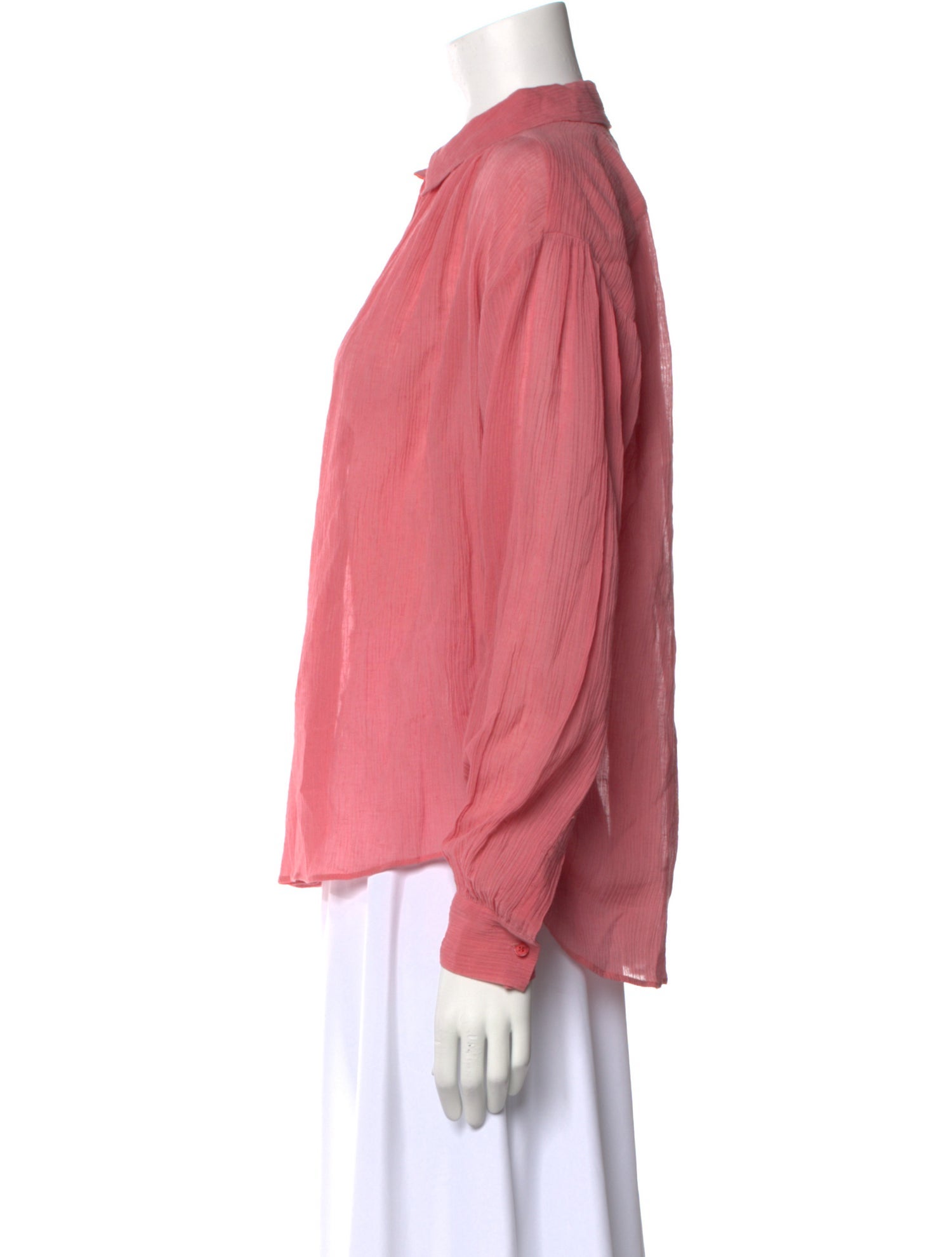 Masscob Long Sleeve Button-Up Top